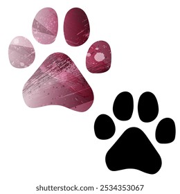 Paw Prints. Logo. Vector Illustration.