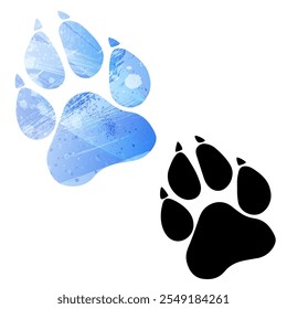 Paw Prints. Logo. Vector Illustration.