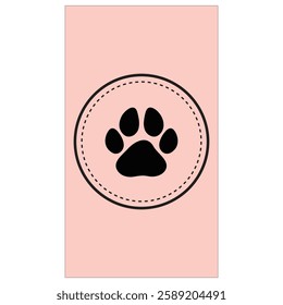 Paw Prints. Logo. Vector Illustration