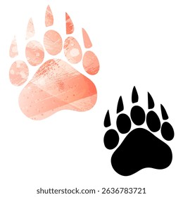 Paw Prints. Logo. Vector Illustration.