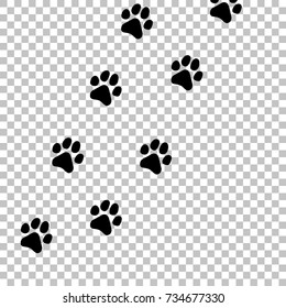 Paw Prints. Logo. Vector Illustration. Isolated vector Illustration. EPS Illustration.