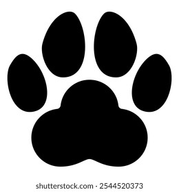 Paw prints. Vector illustration isolated on white background