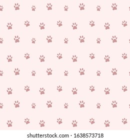 Paw seamless pattern. Used for printing textiles