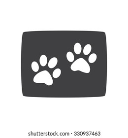 Paw sign icon. Dog pets steps symbol