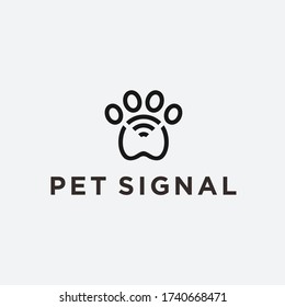 logotipo de mascota de señal. icono de la barra de herramientas