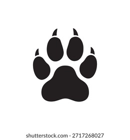 PAW Silhouette Vektorgrafik. Verschiedene Arten von Pfoten
