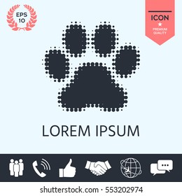 Paw symbol.