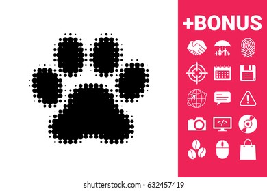 Paw symbol.