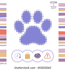 Paw symbol.