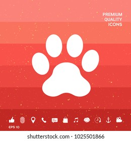 Paw symbol icon