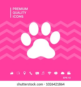 Paw symbol icon