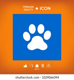 Paw symbol icon