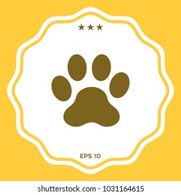 Paw symbol icon