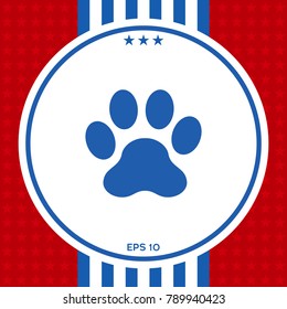Paw symbol icon