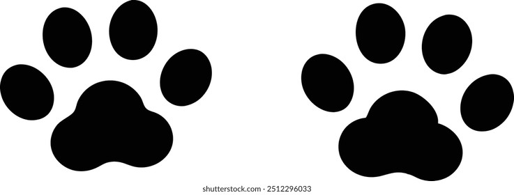  paw this is a editable eps file vector silhouette illustration v