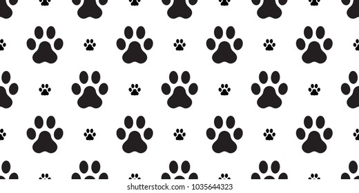 paw vector dog paw seamless pattern french bulldog isolated wallpaper background white