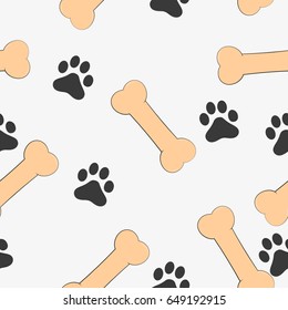 Paw vector, filled flat sign, solid pictogram isolated on white.