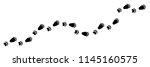 Paw vector foot trail print of bear. Teddy bear silhouette animal diagonal tracks for t-shirts, backgrounds, patterns, design, greeting cards, child prints and etc. It's brush, draw any tracks.
