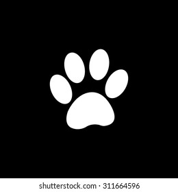 Paw Vector Icon Stock Vector (Royalty Free) 311664596 | Shutterstock