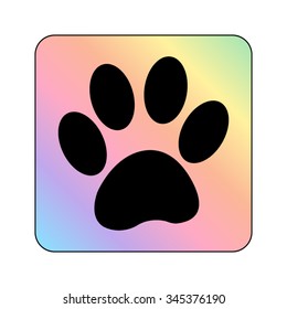 paw - vector icon
