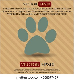 Paw vector icon