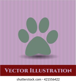 Paw vector icon