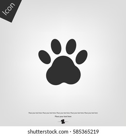 Paw vector icon