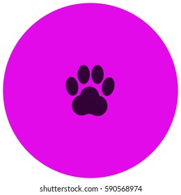 Paw vector  icon