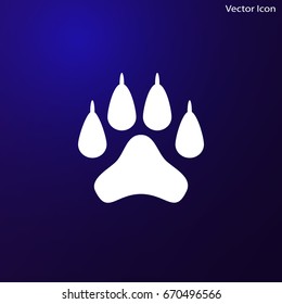 Paw vector icon
