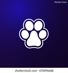 Paw vector icon