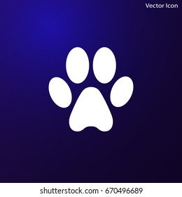 Paw vector icon