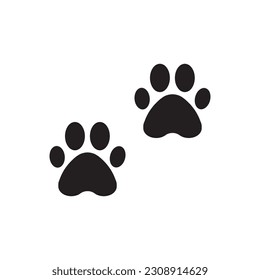 Paw vector icon. Animal paw icon. Dog and cat paw sign. Paw print symbol. Pet concept symbol pictogram. UX UI icon