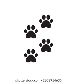 Paw vector icon. Animal paw icon. Dog and cat paw sign. Paw print symbol. Pet concept symbol pictogram. UX UI icon