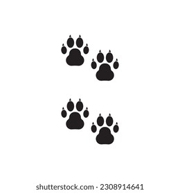 Paw vector icon. Animal paw icon. Dog and cat paw sign. Paw print symbol. Pet concept symbol pictogram. UX UI icon