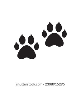 Paw vector icon. Animal paw icon. Dog and cat paw sign. Paw print symbol. Pet concept symbol pictogram. UX UI icon