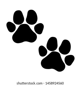 Animal Paw Prints Icons Shadow Effect Stock Vector (Royalty Free) 93159208