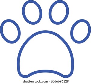 Paw Vector Icon That Can Easily Modified Or Edit

