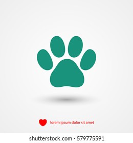 paw vector icons
