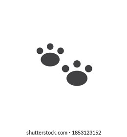 paw vector icons. pet illustration design template