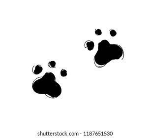 Paw vector illustration