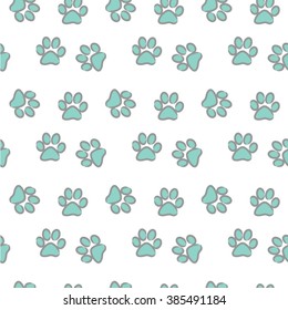 Paw Vector Pattern