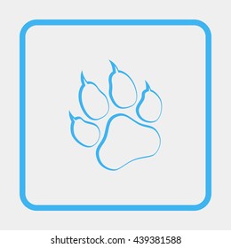 Paw, web icon.