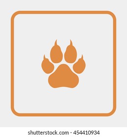 Paw, web icon.