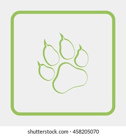 Paw, web icon.