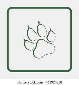 Paw, web icon.