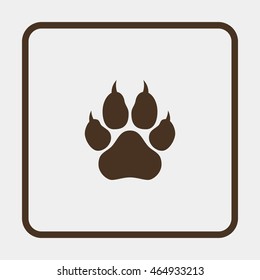 Paw, web icon.