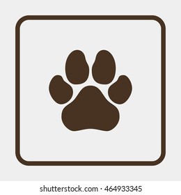 Paw, web icon.