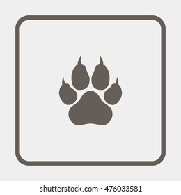 Paw, web icon.