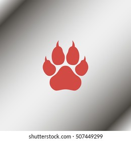 Paw, web icon.