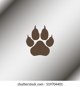 Paw, web icon.